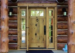 #1 3lite plank door w/ sidelites