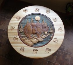 Hand Carved Wooden Tabletops