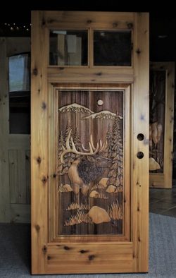 #14 2lite w/ mountain elk (cedar)