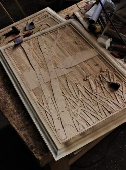 #14 carving in progress
