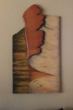 #23 Birch bark wall art