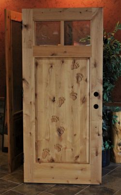 #29 2lite panel w/ bear tracks (alder)
