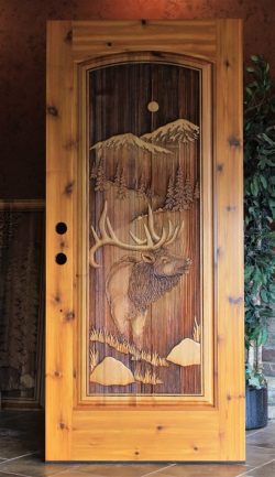 #32 Full panel mountain elk (cedar)