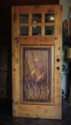 #34 6lite mallards & cattails (alder)