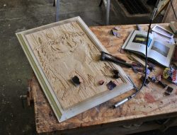 #43 Elk carving in progress