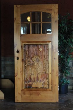 #49 6lite wolf and pines (alder)