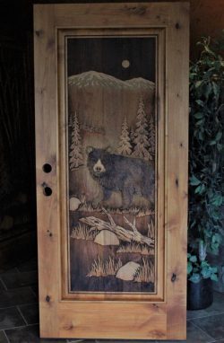 #69 Full panel bear & mountains (alder)
