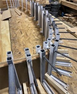 #57 Arched jamb being made