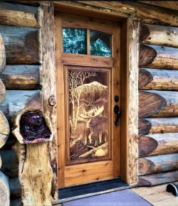 #75 2lite Alaskan moose (cedar)
