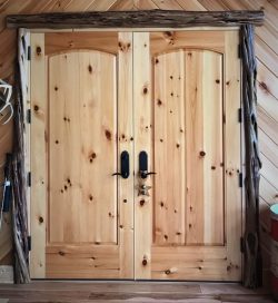#37 Full panel double dbl. doors (pine)