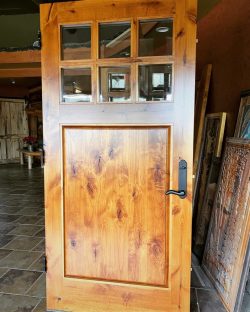 #36 6lite door w/panel (pine)