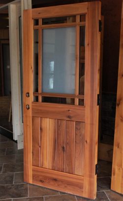 #35 Plank door w/ custom SDL (cedar)