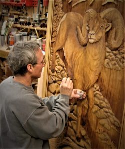 #55 Brent adding finishing touches